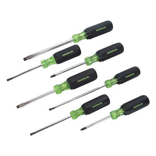 Greenlee 015302C 7Piece Screwdriver Set with Cabinet Keystone and Phillips - Image 1