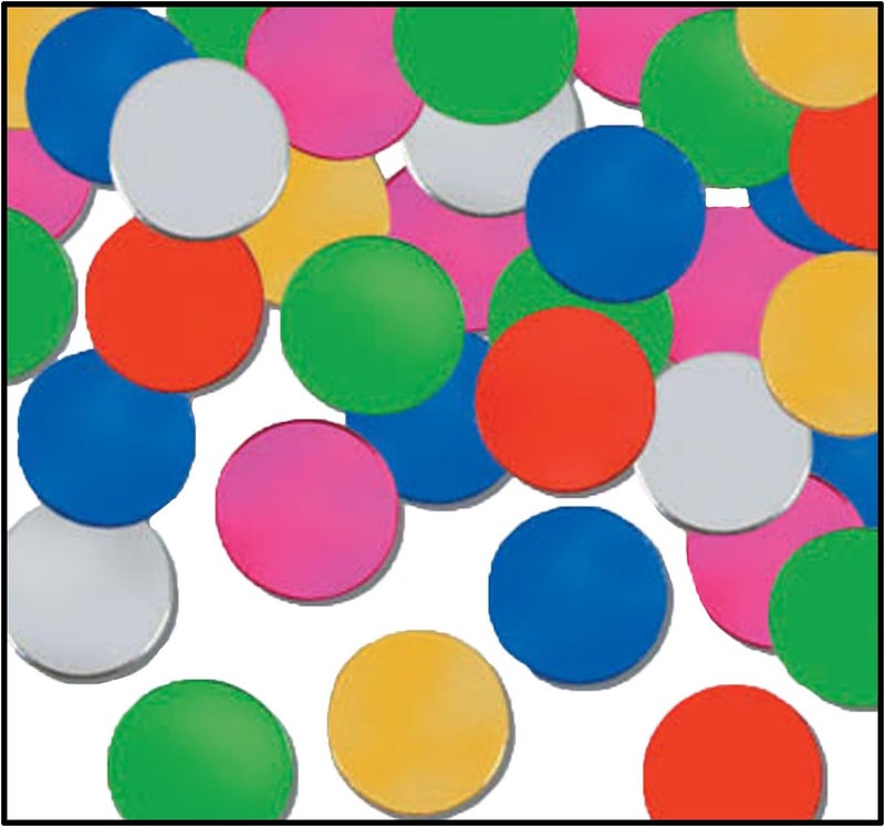 Beistle 50620-MC Fanci-Fetti Dots - Multicolor Confetti for Celebrations - Image 1
