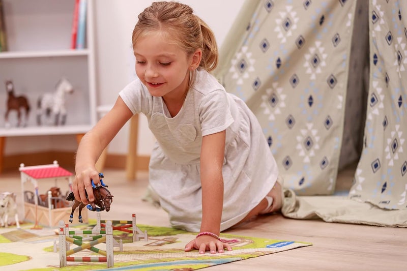 Papo تمثال واقعي لرجل الكاوبوي وحصانه من بابو للأعمار 3 سنوات فما فوق - مجموعة الخيول - مطلي يدويًا - عالي التفاصيل - متين وتعليمي - فكرة هدية - قابل للجمع - الكاوبوي والحصان - Image 3