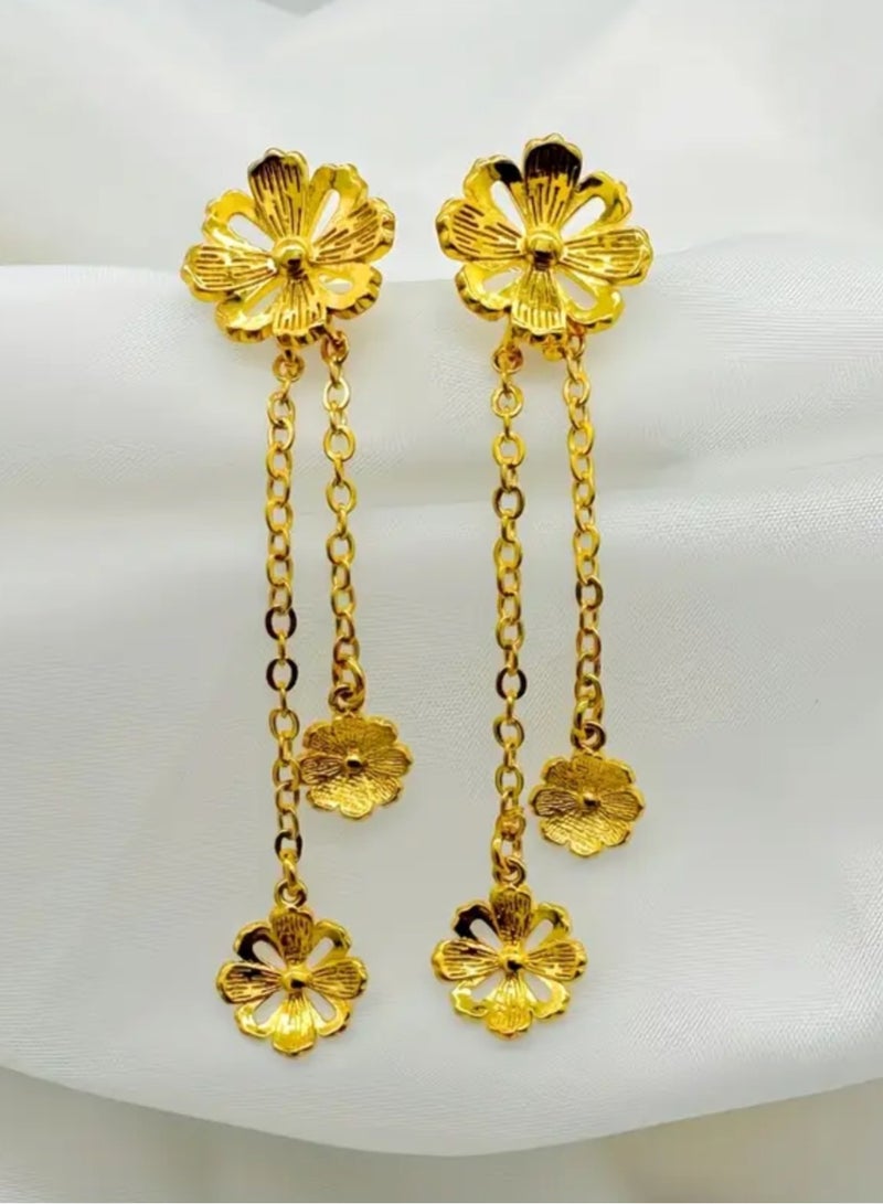 GOLDMAX Elegant 18k Gold Plated Earrings For Women - Image 1