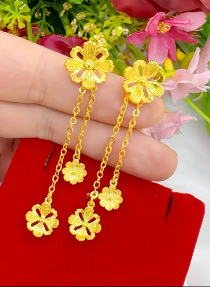 GOLDMAX Elegant 18k Gold Plated Earrings For Women - Image 2