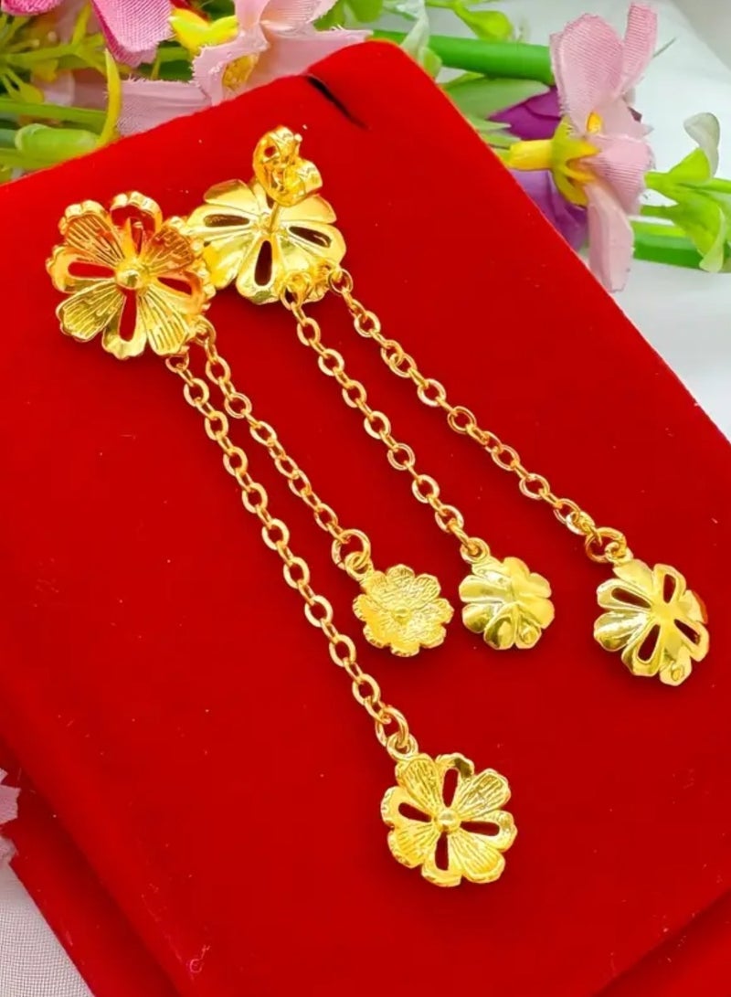 GOLDMAX Elegant 18k Gold Plated Earrings For Women - Image 3