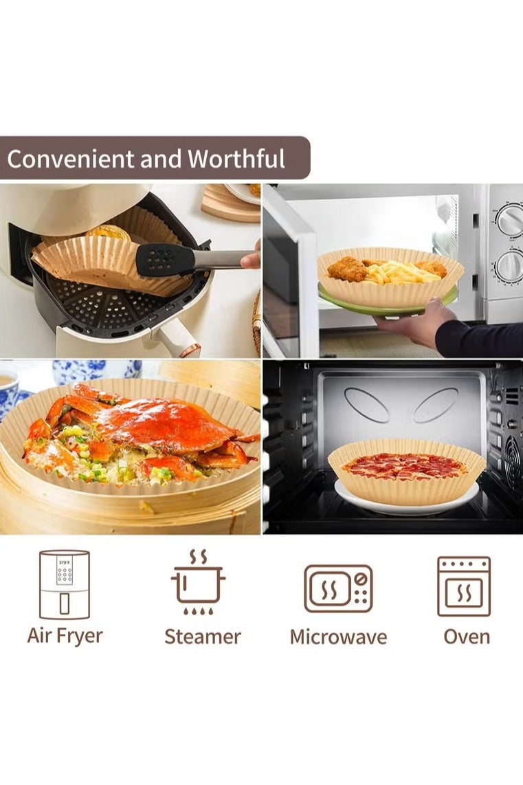 ورق قلاية هوائية – 50 قطعة، ورق برشمان غير لاصق – 16 سم - Image 5