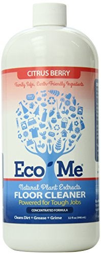 Ecome Eco-me Natural, Plant-Based Concentrated Multi-Surface and Floor Cleaner, Clear, 32 Fl.Oz, Citrus Berry - Image 5