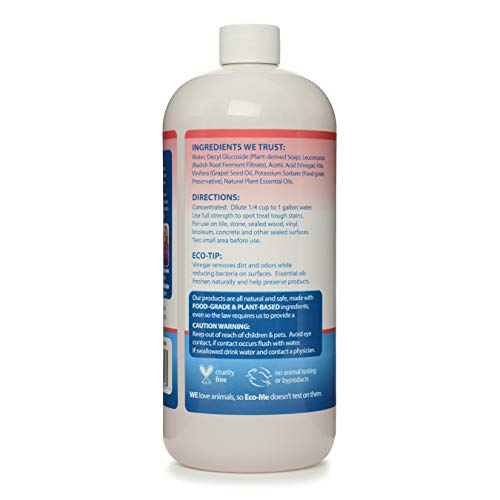 Ecome Eco-me Natural, Plant-Based Concentrated Multi-Surface and Floor Cleaner, Clear, 32 Fl.Oz, Citrus Berry - Image 3