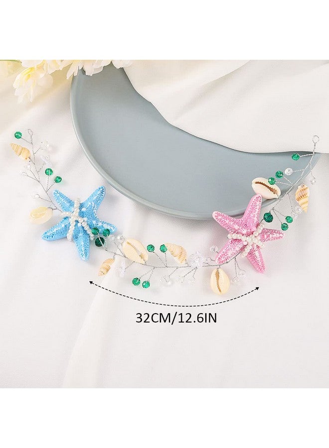 Brishow Rishow Starfish Bride Wedding Hair Vine Beach Wedding Headband Seashell Bridal Hair Piece Mermaid Hair Accessories For Women And Girls - Image 5
