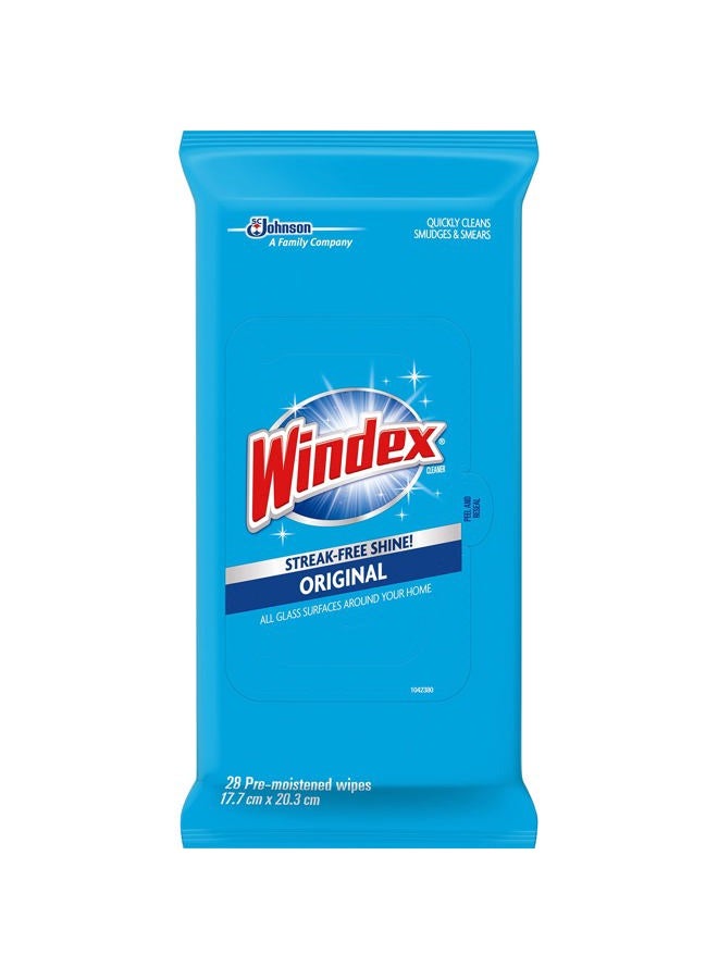 Windex Flat Pack Wipes, 28-Count (Pack of 3) - Image 1