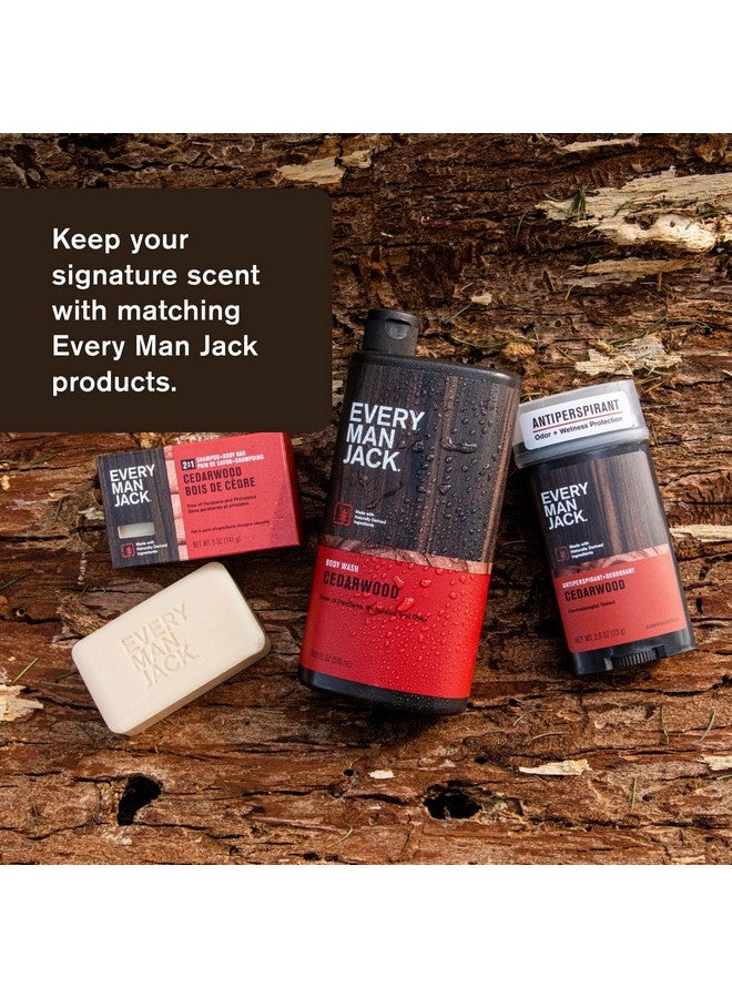 Every Man Jack Every Man Jack Cedarwood Holiday Gift Set for Men - Body Wash, Shampoo, Deodorant, and Dopp Kit  - Image 2
