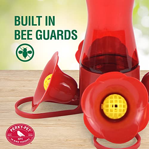 Perky-Pet Pinch Waist Red Glass Hummingbird Feeder - Humming bird Feeder for Outdoors - 203CPBR - 8 oz Capacity - Image 5