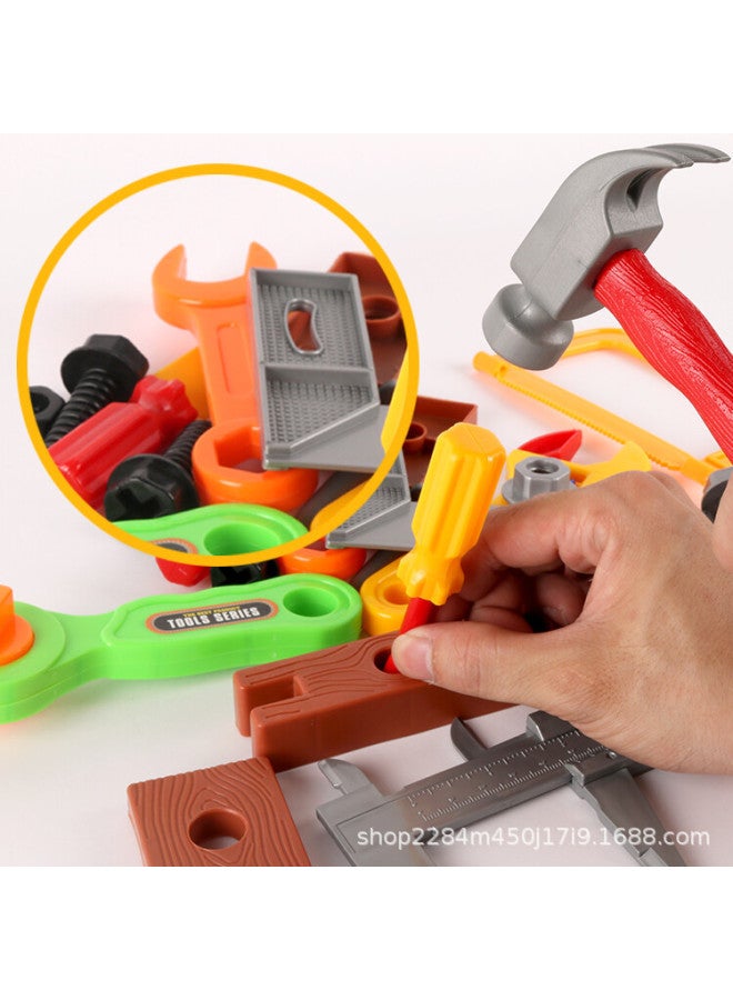 ألعاب تعليمية محاكاة للأطفال صندوق أدوات إصلاح وتفكيك صندوق نجارة خشبي منزل خشبي للأولاد - اللون: D88-8 - Image 4