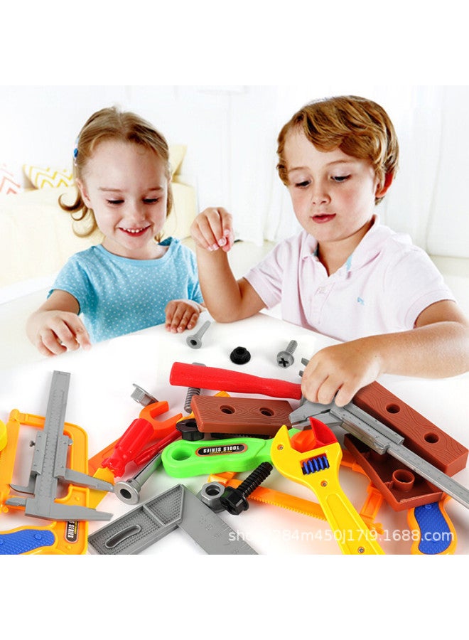 ألعاب تعليمية محاكاة للأطفال صندوق أدوات إصلاح وتفكيك صندوق نجارة خشبي منزل خشبي للأولاد - اللون: D88-8 - Image 3