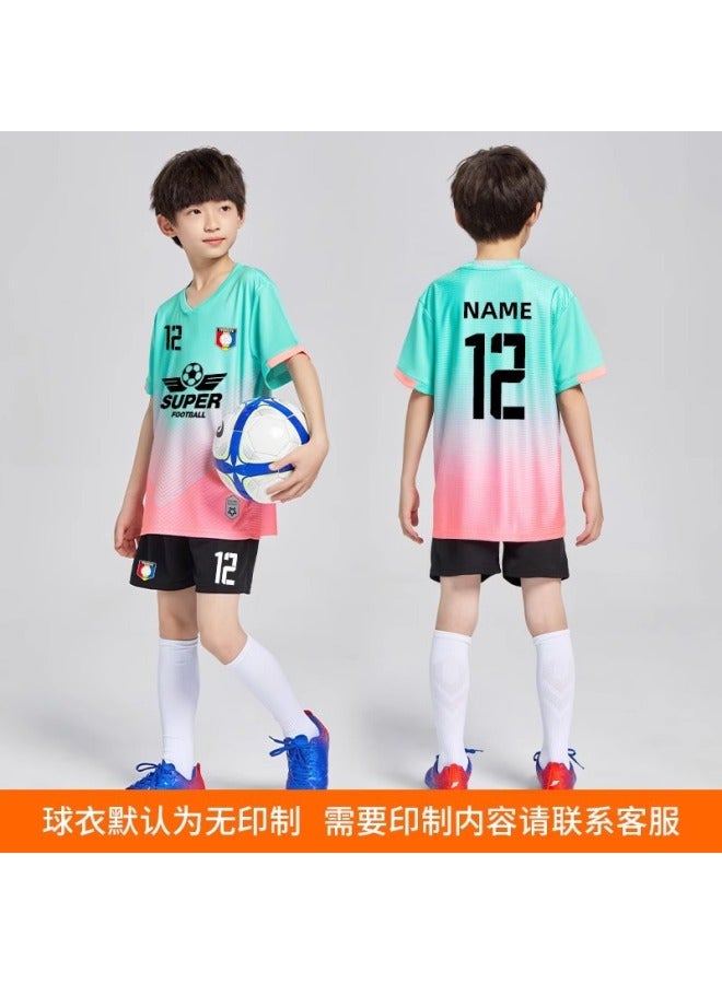 Children's Football Jersey Set for Boys – Autumn Winter Training & Competition Quick Dry
