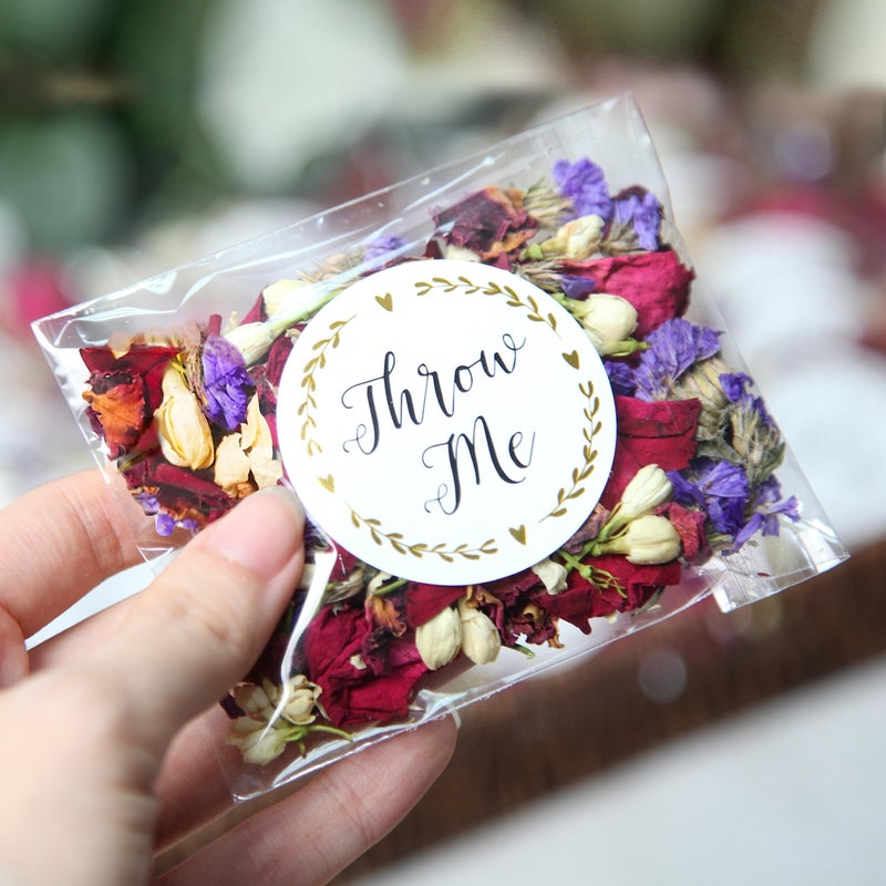 Rainbow Pana RainbowPana 50 Pack Biodegradable Flower Petals Mix Petals for Weddings Flower Confetti Wedding Send Off Exit Ideas - Image 2