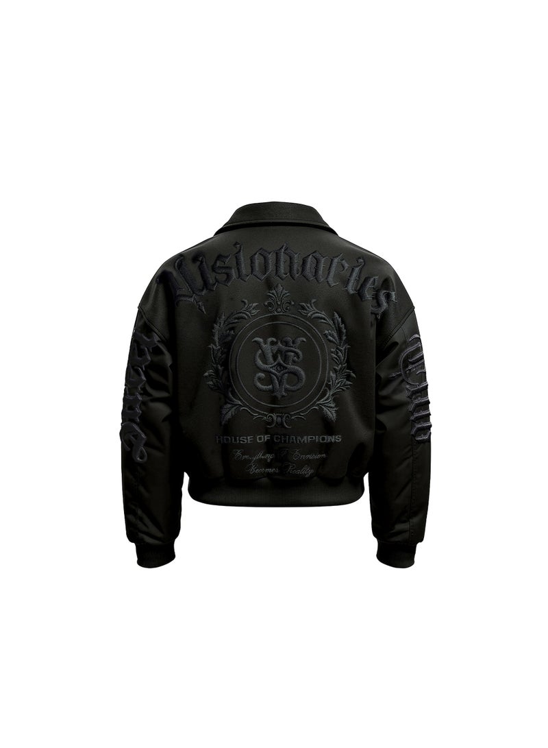 Street Visionaries Midnight Oasis Varsity Jacket - Image 1