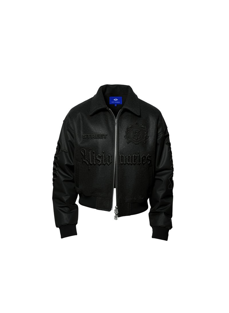 Street Visionaries Midnight Oasis Varsity Jacket - Image 2