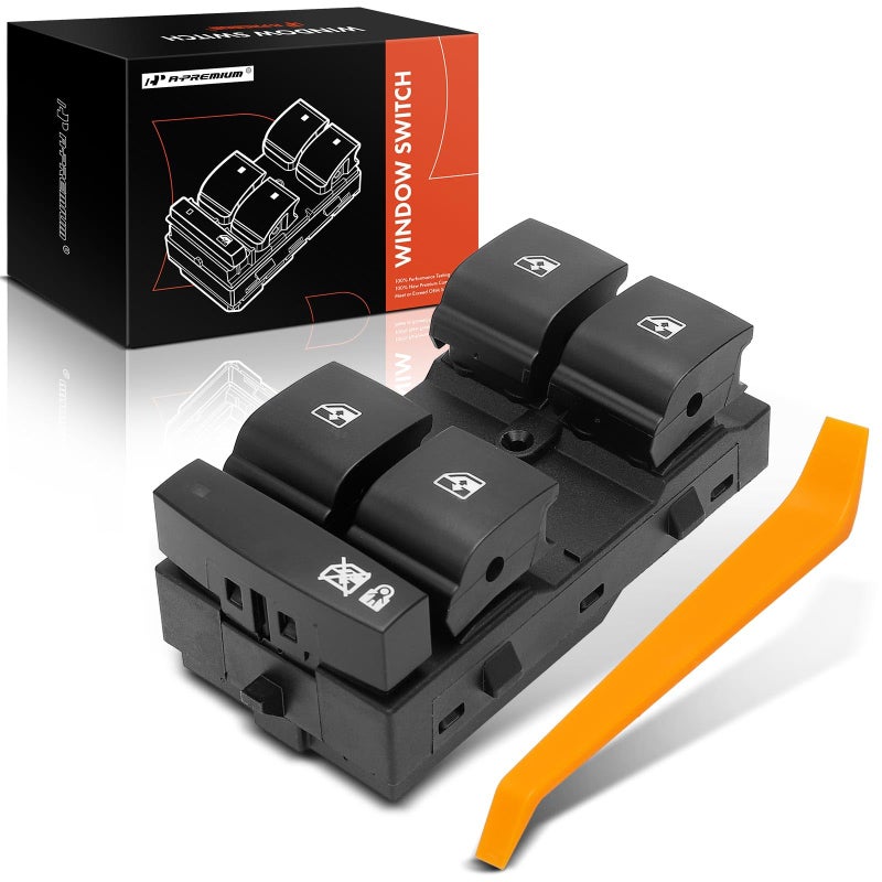 مفتاح نافذة الطاقة الرئيسي الجانبي الأيسر المتوافق مع شيفروليه ماليبو 2014 إمبالا 20142020