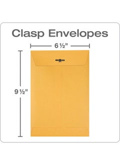 Quality Park Clasp Envelopes 6.5 X 9.5 Inch Brown Kraft Box Of 100 (37863) Packaging May Vary.  - Image 2