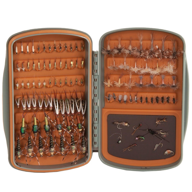 fishpond Tacky Pescador Fly Box - Small - MagPad - Smoke Grey | Fly Boxes for Fly Fishing | Waterproof Silicone Slit - Image 1