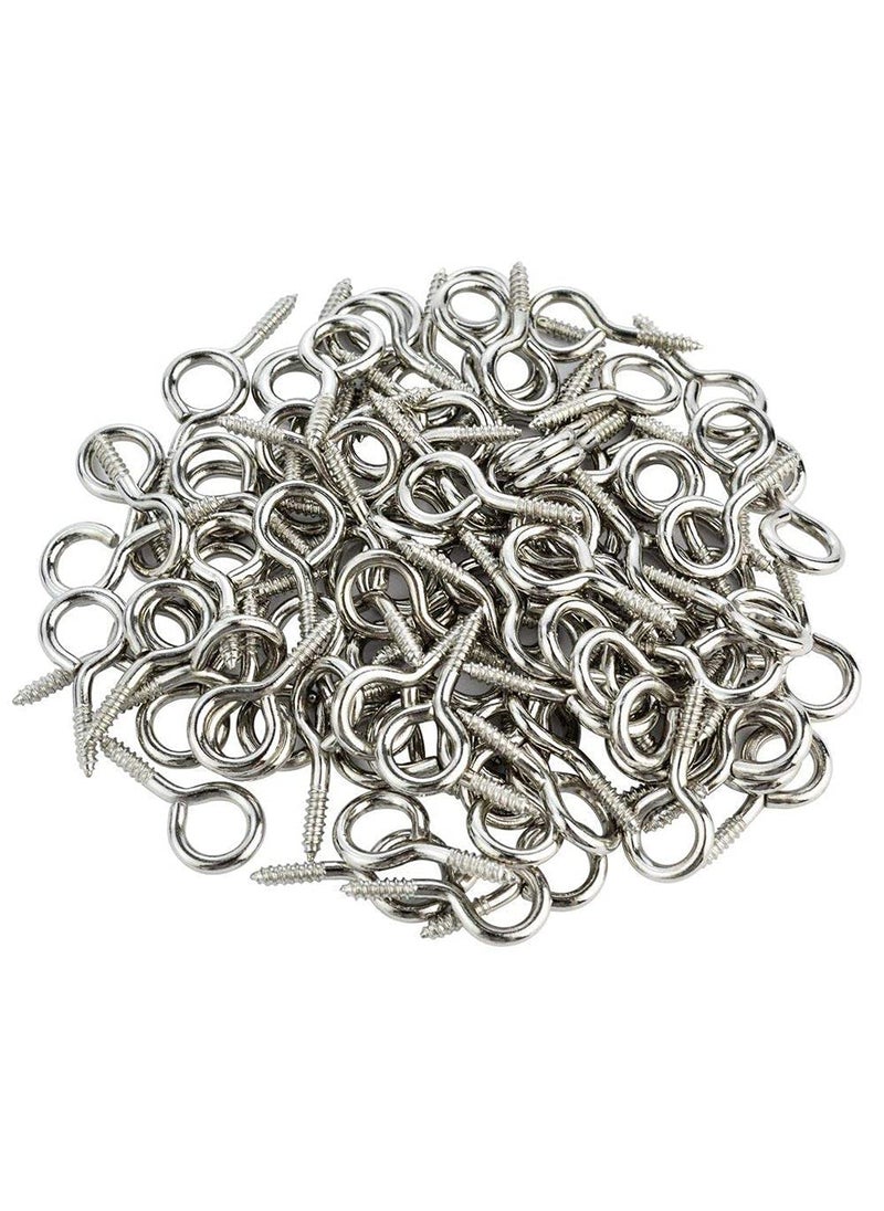 DIY Crafts Diy Crafts 10920 10971 Small Screw Eye Hooks 165 Inch Stainless Steel Eye Rings Lag Thread for Resin Multicolor Pack of 50  - Image 1