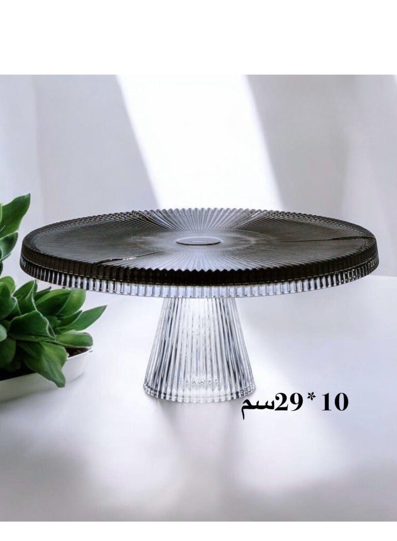 Glass Plate with Base 29X10 CM