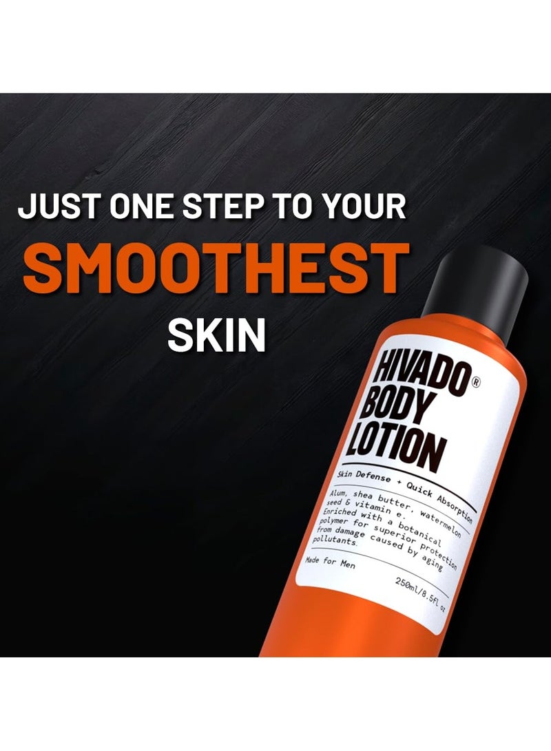 هيفادو غسول الجسم للرجال | ترطيب عميق وترطيب يدوم 24 ساعة | بذور البطيخ وزبدة الشيا | خفيف الوزن وغير دهني وسريع الامتصاص | للبشرة الخشنة والجافة | خالي من الكبريتات والبارابين | 250 مل - Image 2
