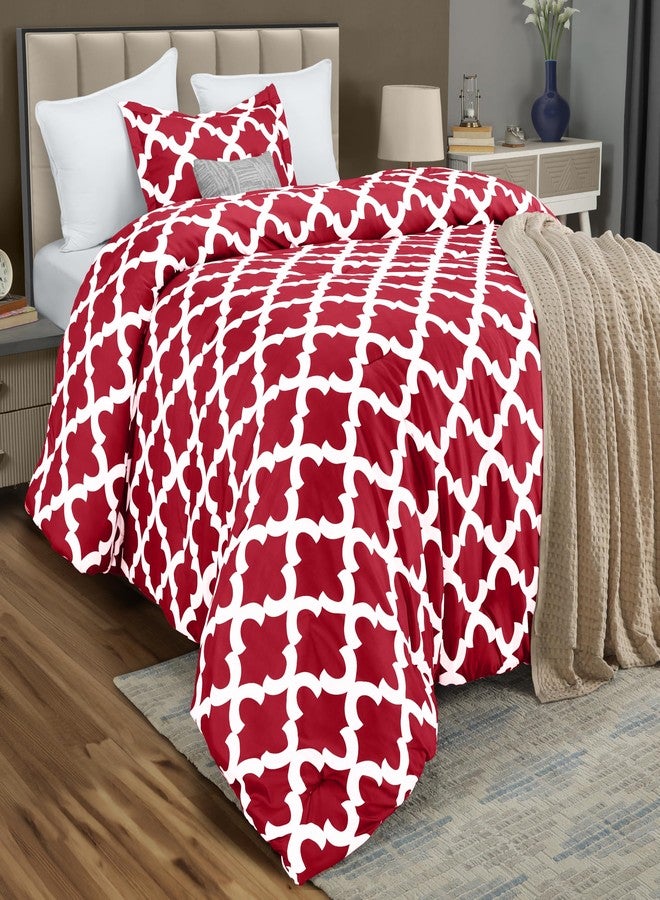 Utopia Bedding Twin Comforter Set Red, Printed Comforters Twin Size, 2 Piece Lightweight All Season Down Alternative Bedding Set with 1 Comforter (64 x 88 in) and 1 Pillow Shams (20 x 26 in) - Image 3