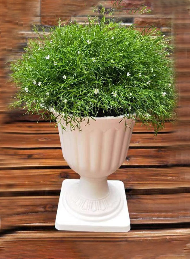 Plastic Plant Flower Seedlings Nursery Pot - Decorative Garden Pots Flower - Modern Decorative Gardening Containers (Style_2 Small)