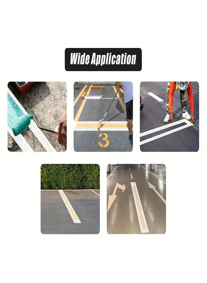 Portable Folding Parking Lot Line Stencil Tool Heavy Duty Asphalt Concrete Road Marking Mold - Image 2