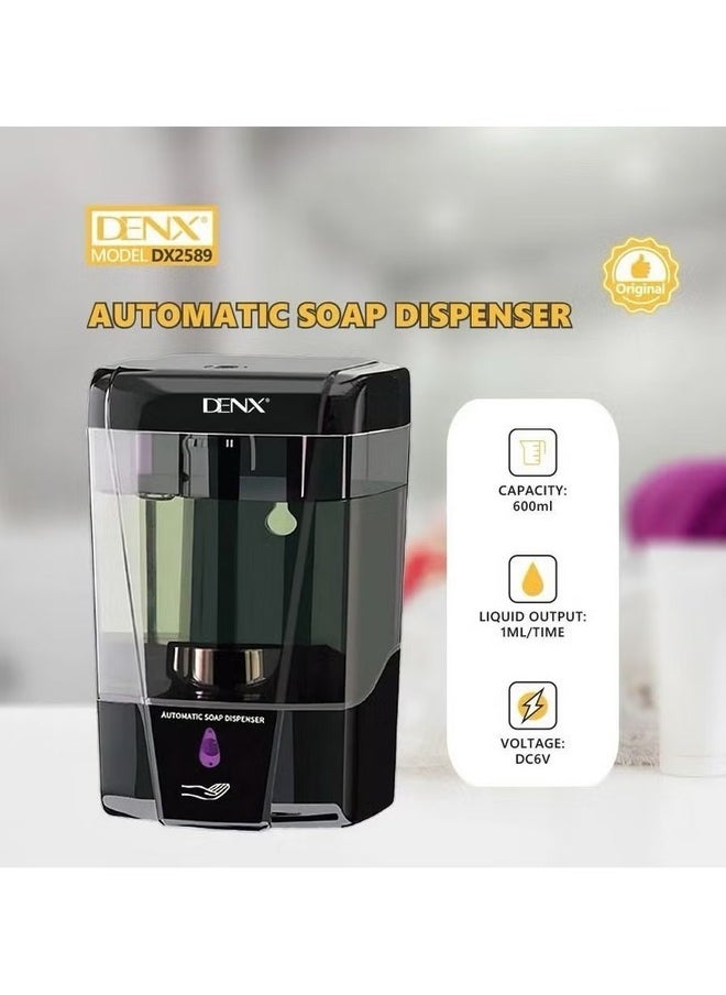 Denx - Wall-mounted USB Auto Liquid Smart Sensor Soap Dispenser Waterproof Rechargeable Automatic Foaming Touchless Soap Dispenser For Bathroom Kitchen Washroom - Image 1