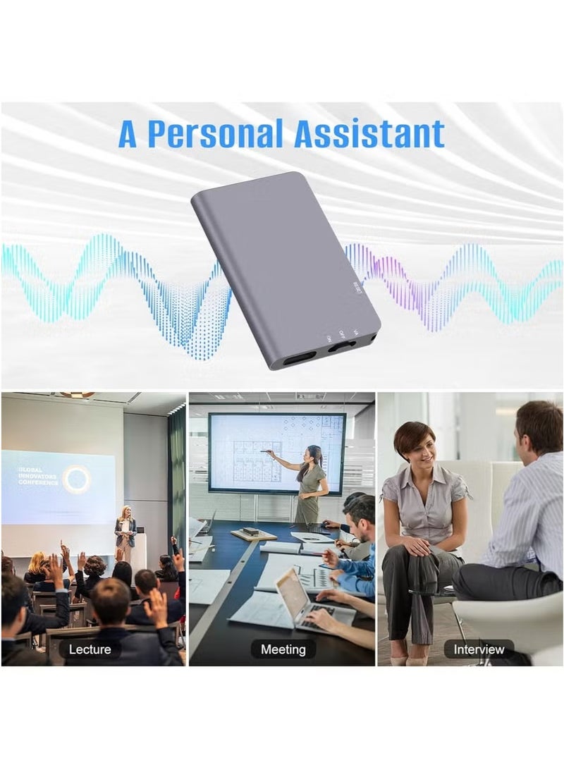 XiuWoo 64GB Magnetic Digital Voice Recorder - 760Hrs Recording Storage Voice Activated Recorder, Audio Recorder with Playback for Lectures Meetings, Noise Reduction Rechargeable - Image 5