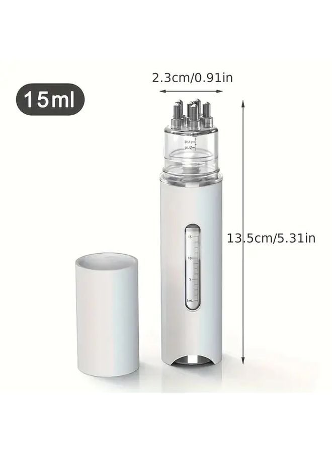 مشط تدليك دقيق محمول أبيض مصغر لفروة الرأس لمكافحة تساقط الشعر وتعزيز نمو الشعر - Image 1