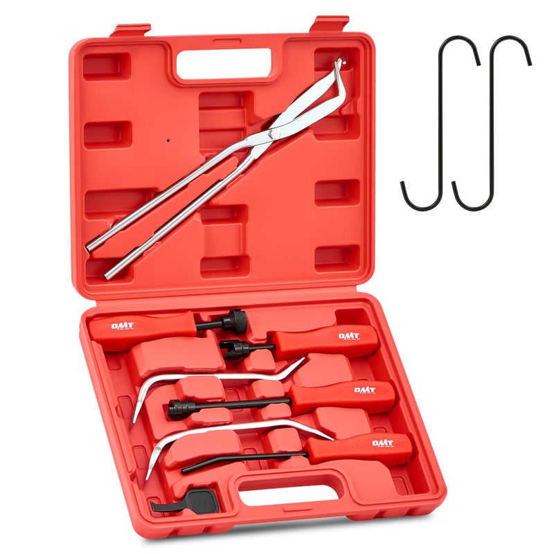 Orion Motor Tech 10pc Drum Brake Tool Kit Drum Brake Tool with Drum Brake Spring Tool Brake Spring Compressor Brake Spring Pliers Drum Brake Adjusting Tool Brake Spoon Set Brake Drum Tool Kit