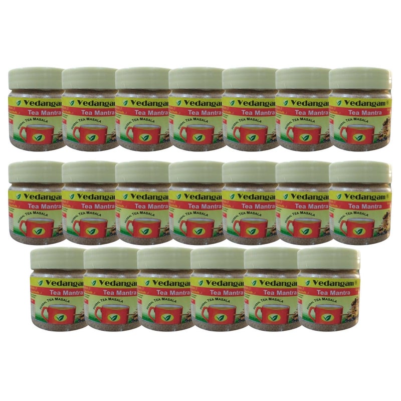 Vedangam Herbal Tea Masala - Aromatic Tea Masala Powder - 50 GRAM | PACK OF 20 - Image 1