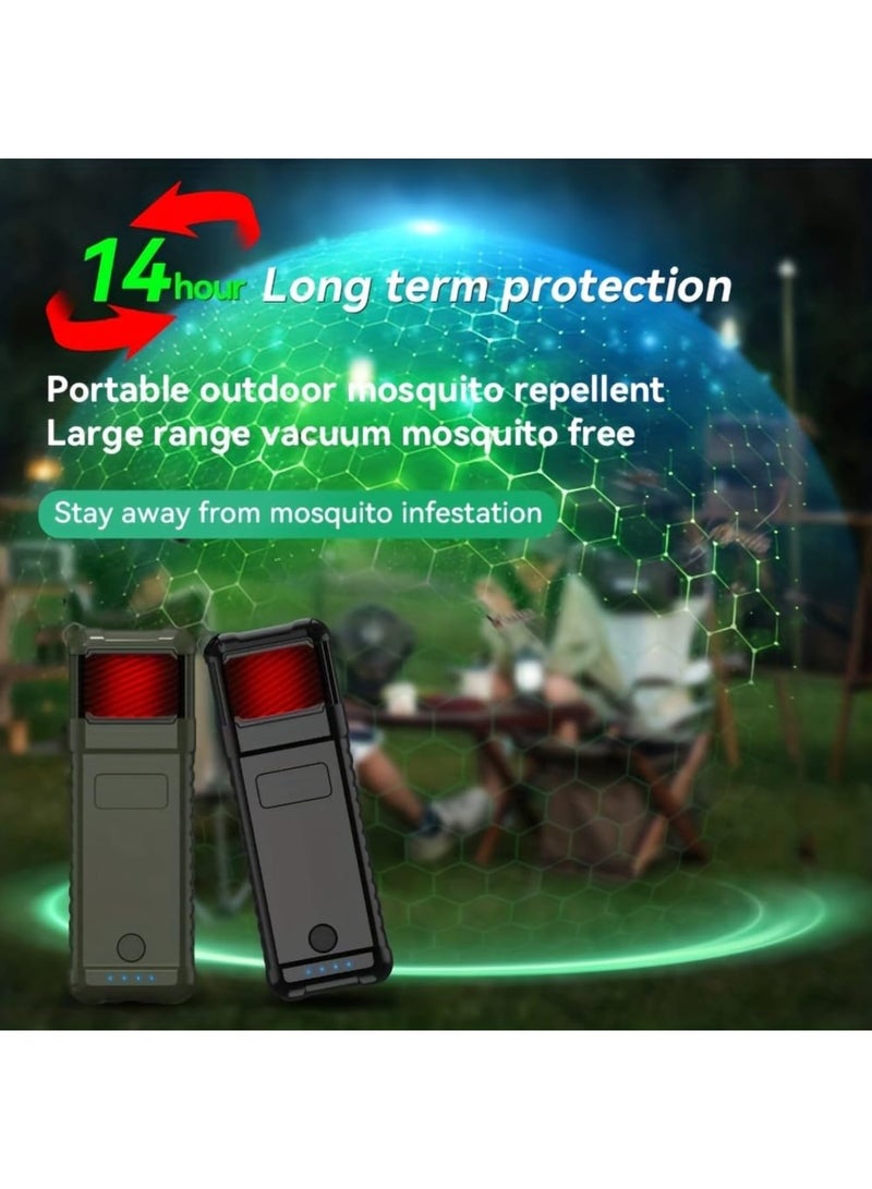 SYOSI Outdoor Portable Mosquito Repellent Insect Repellent USB Rechargeable Portable Heating Camping Anti-mosquito Electric Mosquito Coil Wireless Mosquito Repellent Lighting Lamp - Image 3