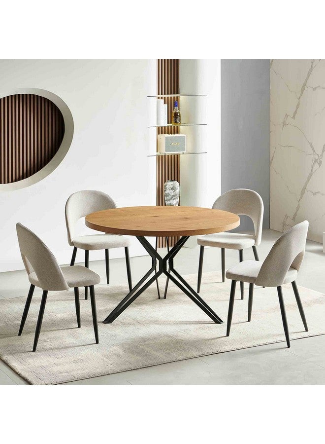 Home Box Margos 5-Piece 4-Seater Dining Set 120 x 75 x 120 cm  - Image 1