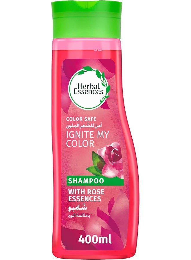 Herbal Essences Ignite My Colour Vibrant Color Shampoo with Rose Essences, 400ml - Image 1