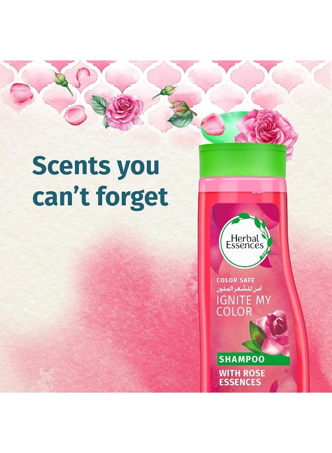 Herbal Essences Ignite My Colour Vibrant Color Shampoo with Rose Essences, 400ml - Image 3