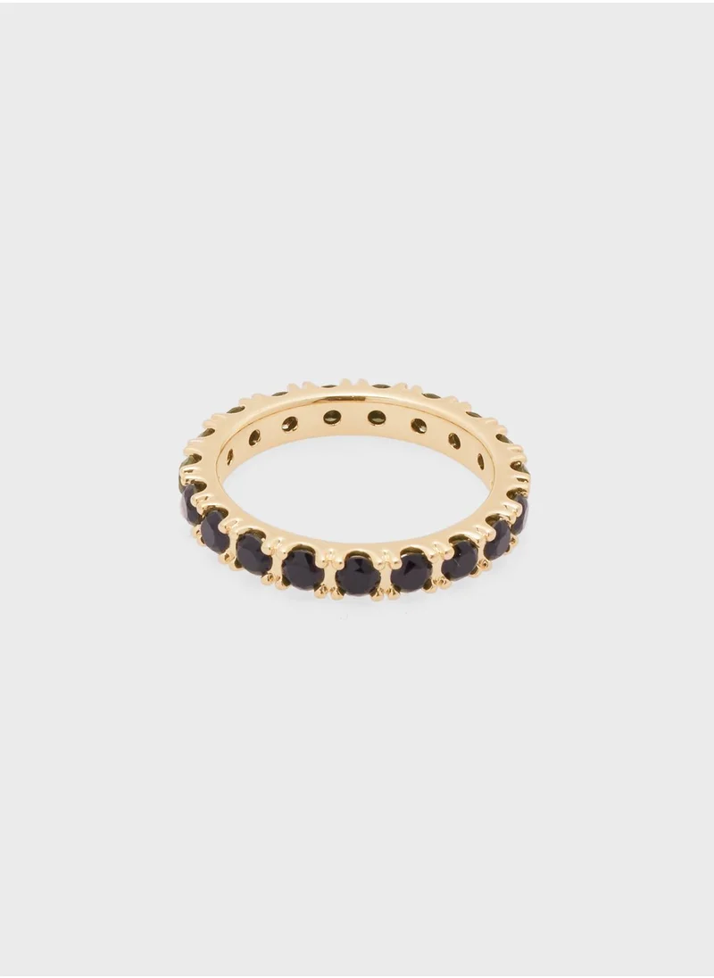 باندورا Black Sparkling Row Eternity Ring