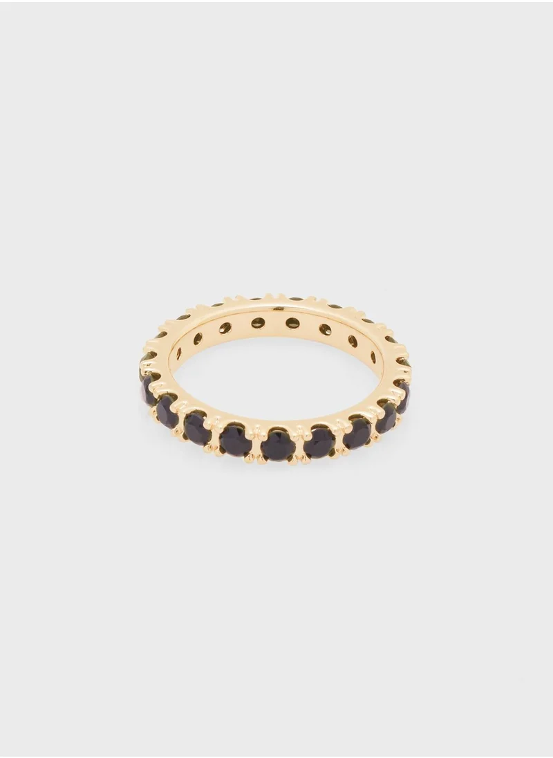 باندورا Black Sparkling Row Eternity Ring