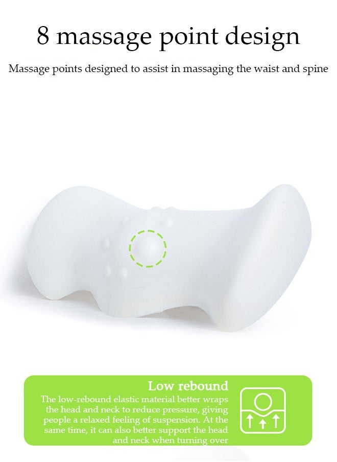 DUNISO Lumbar Support Pillow, Memory Foam Waist Pillow For Relieving Low Back Pain, Removable And Washable Sleep Pillow, Moisture Absorption And Breathable, Suitable For Car Seats, Office Chairs, Lounge Chairs And Beds, 54.5*24*11cm  - Image 5
