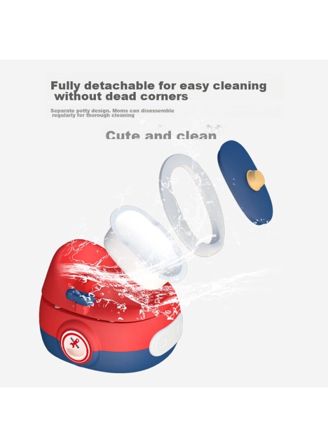 Rikang Children's Toilet, Baby Potty Training Seat, Infant Potty, Pp Hard Pad With Three-in Function, Red X2004-3 - Image 3