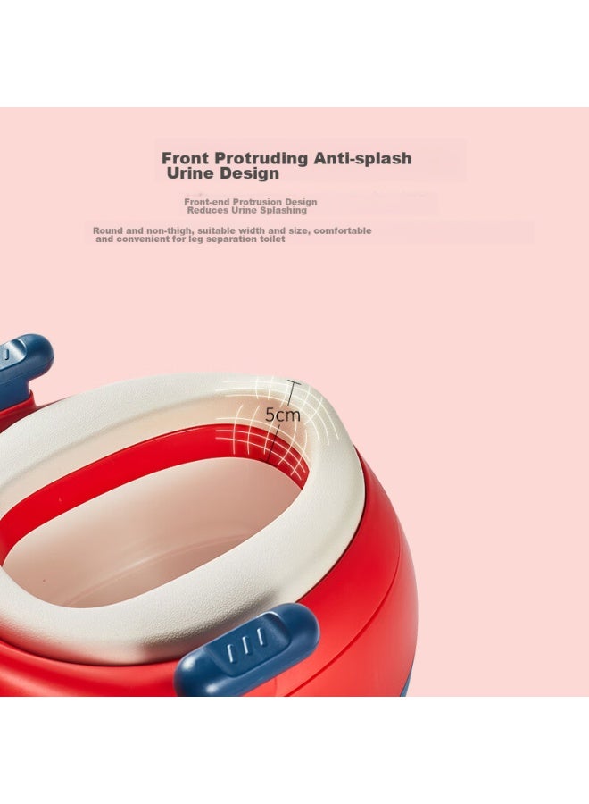 Rikang Children's Toilet, Baby Potty Training Seat, Infant Potty, Pp Hard Pad With Three-in Function, Red X2004-3 - Image 4