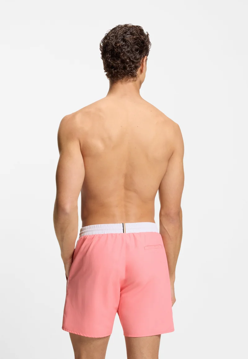 بوس Quick-dry swim shorts with logo print