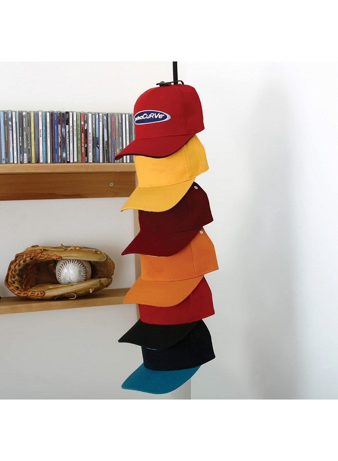 Perfect Curve Perfect Curve Cap Rack System 36 - Baseball Cap Organizer (12 clips hold up to 36 caps,Black)  - Image 4