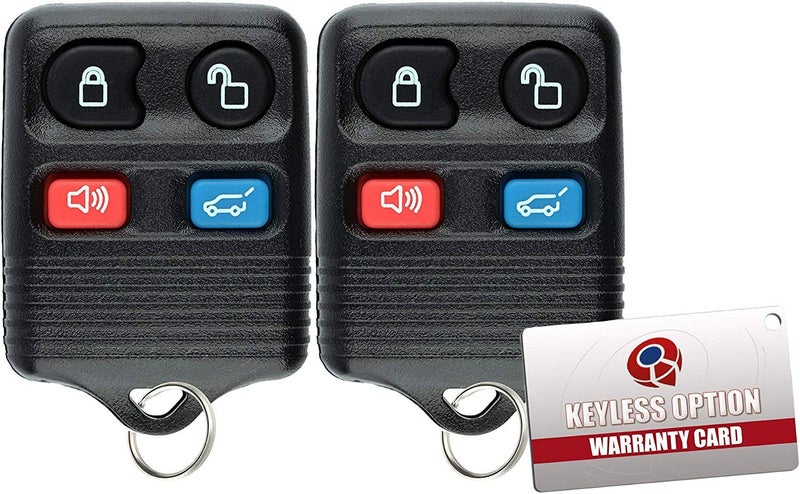KeylessOption Keyless Entry Remote Car Key Fob for 2000-2010 Ford Explorer Expedition Lincoln Navigator Mercury Mountaineer CWTWB1U322 (Pack of 2) - Image 3