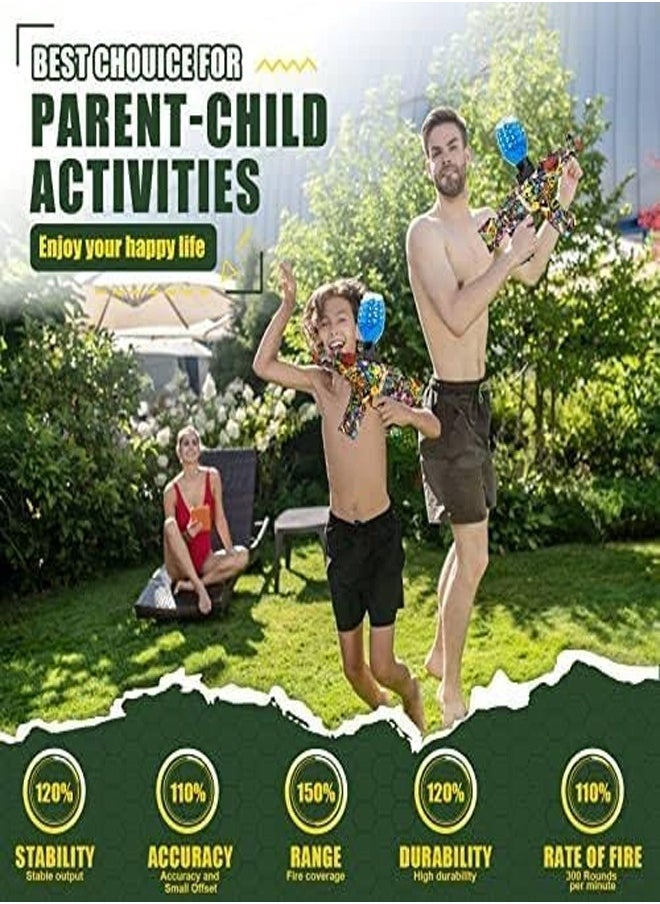 Water gel gun for kids with rechargeable battery