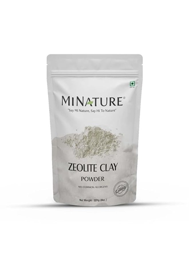 minature mi nature Zeolite, Clay Powder| Natural & Herbal | For Skincare| Facemask| Facescrub| Body Cleanser| Idean for Soap Making | Haircare For Damaged Hair Silky Hair | 227Gm-8Oz - Image 1