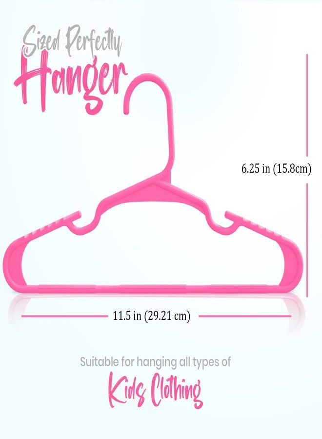 Utopia Home 20 Pack Kids Hangers - 11.5 Inch Plastic Baby Hangers for Closet - Childrens Hangers for Clothes & Infant Hangers for Closet - Ideal for Everyday Standard Use (Pink) - Image 3