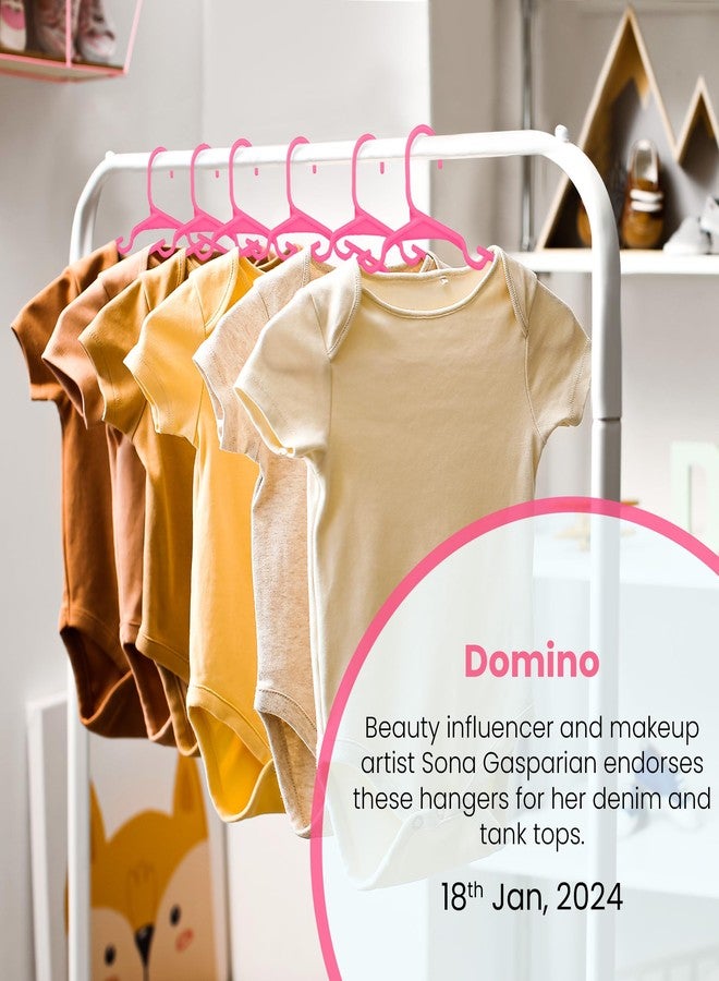 Utopia Home 20 Pack Kids Hangers - 11.5 Inch Plastic Baby Hangers for Closet - Childrens Hangers for Clothes & Infant Hangers for Closet - Ideal for Everyday Standard Use (Pink) - Image 5