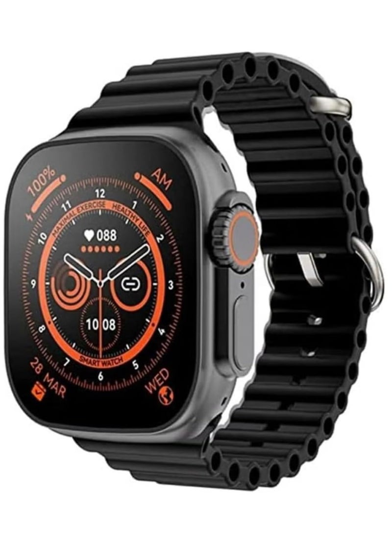 ELTRAZONE - HK 11 Ultra 49mm Smart Watch with Full Touch AMOLED Display, 2 Straps & Wireless Charger - Compatible with Android & iOS - Image 1